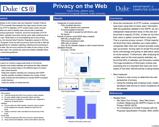 Privacy on the Web Poster