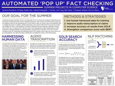 Fact-Checking Poster 1: Automated Pop-up Fact Checking
