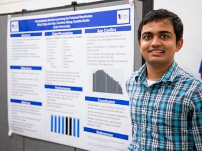 Summer Research Showcase: Human-ML Decision Making Project, with participating student.